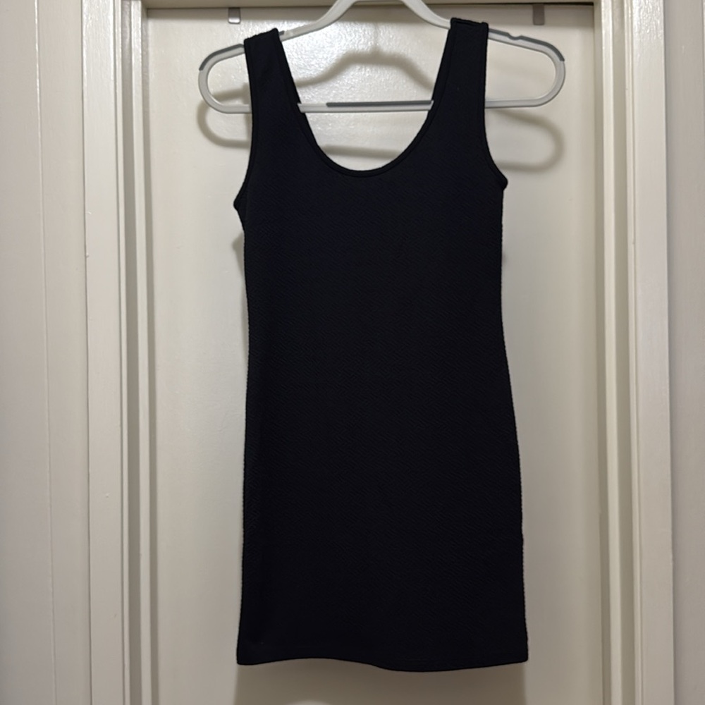 NTOT Forever 21 Black Textured Mini Dress